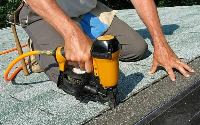 Roofing contractor performing an Emergency roof repair in Wichita, KS