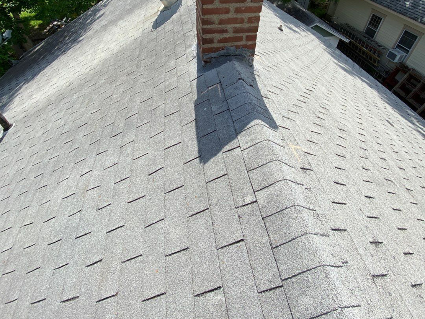 Example of 3-tab Roof Using Field Shingles as Ridge Cap Example of 3-tab Roof Using Field Shingles as Ridge Cap